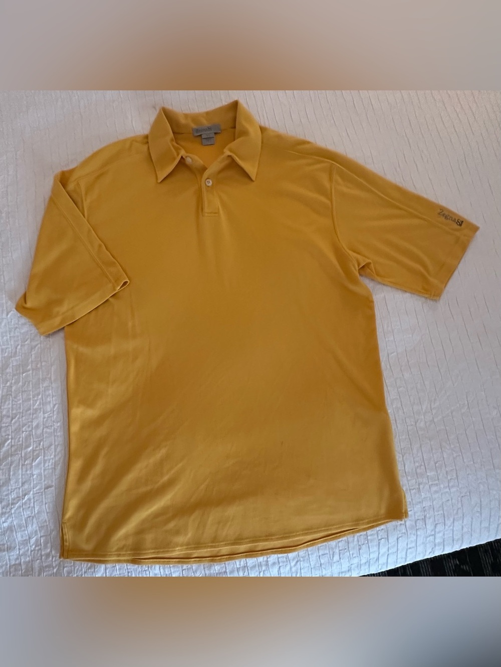 Men's Yellow Polo Shirt by IZOD - Lightweight Casual Collar Tee